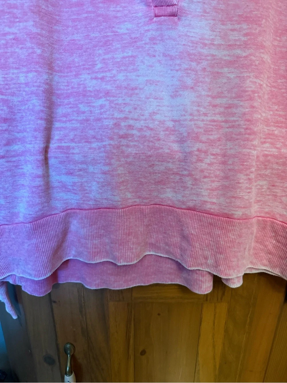 Pink Deep V Lightweight Pullover